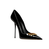 Metal Embellished High Heel Pumps - 10cm